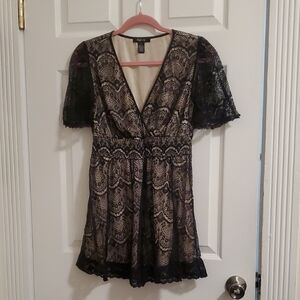Elegant Black Lace Dress